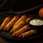 Dedos de bruja con salsa alioli