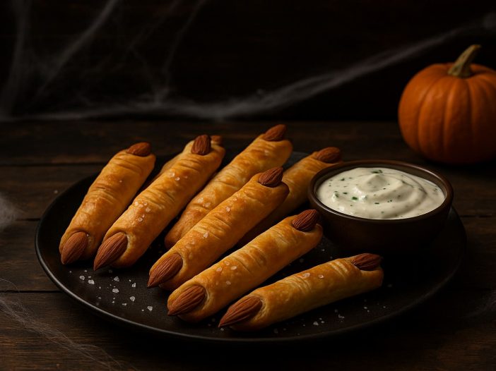 Dedos de bruja con salsa alioli